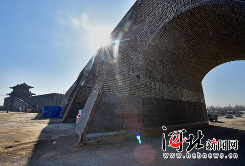正定古城墙保护开发复建工程雏形初现 正定古城墙保护开发复建工程雏形初现