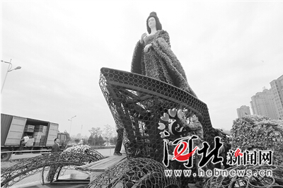 唐山市16处绿雕喜迎世园会 每座都有独特含义