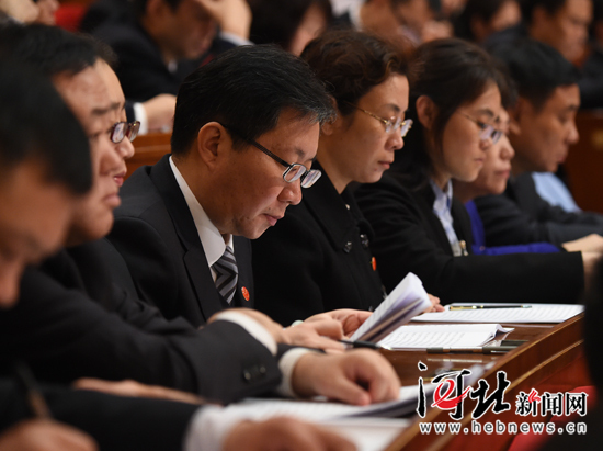 代表团听取审查党代会报告